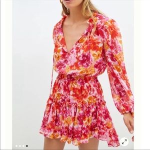 Anthropologie + MISA Los Angeles Clementine Ruffled Floral Dress
